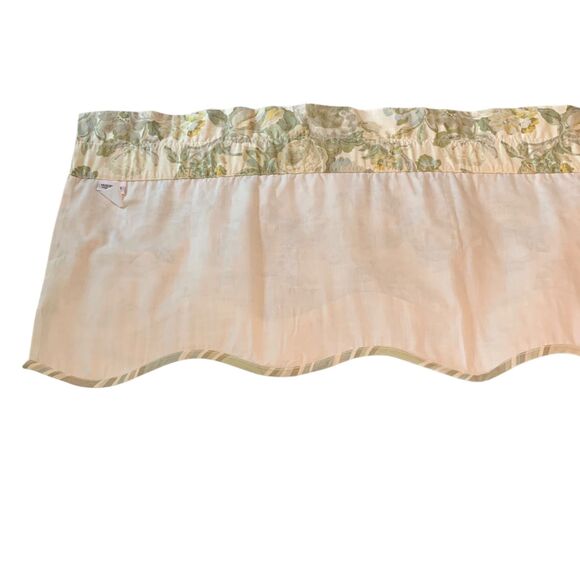 Waverly Spring Bling Scalloped Valance Lot of 2 Window Treatment Farmhouse - Picture 6 of 9